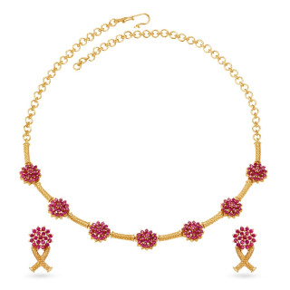 Ruby set tanishq deals