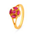 YELLOW GOLD RUBY FINGER RING