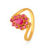 YELLOW GOLD RUBY FINGER RING